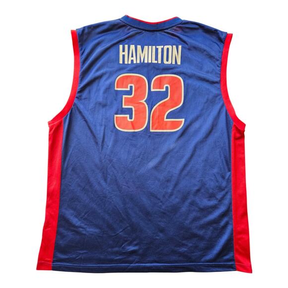 Detroit Pistons Jersey Men 2XL Y2K Richard Hamilton Reebok Stitch Classic NBA - Picture 2 of 7